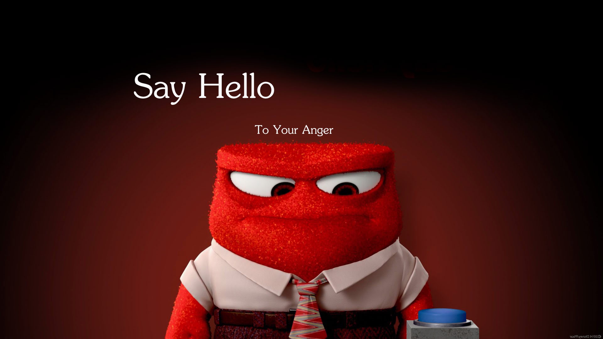 Say Hello 
to Your Anger - Anger Inside Out Say Hello - HD Wallpaper 