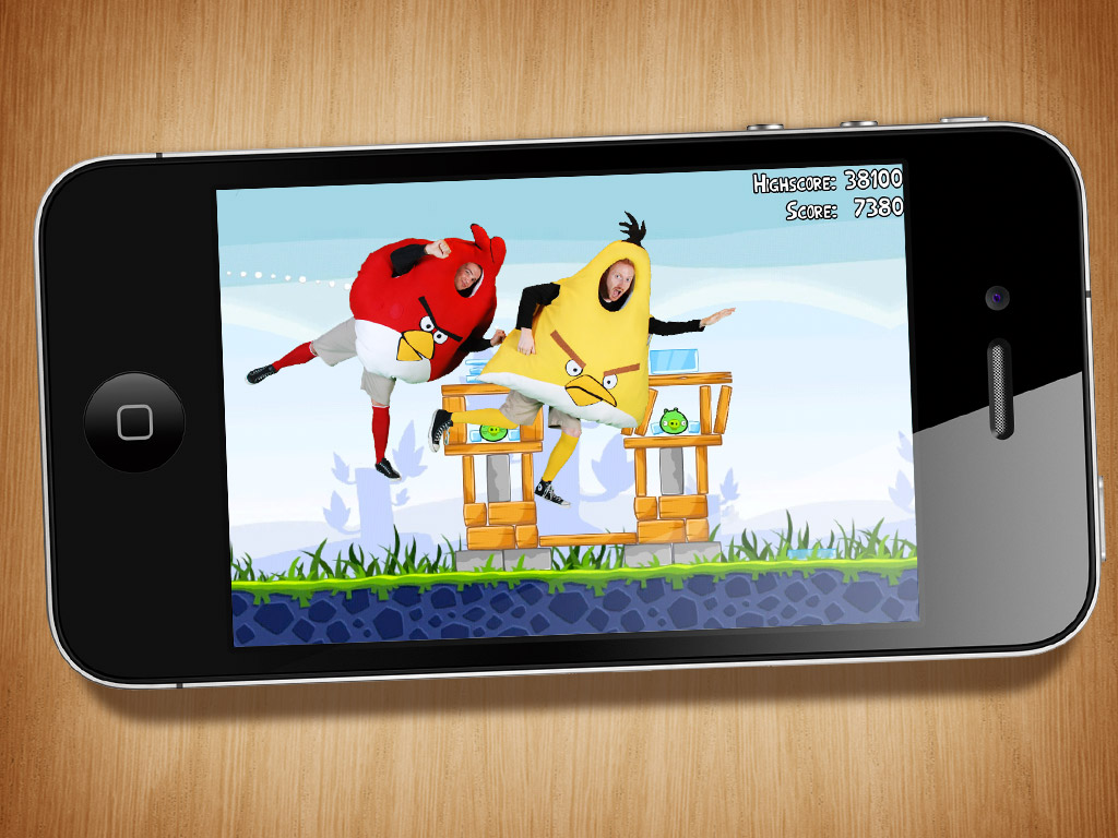 Angry Birds Iphone Game - HD Wallpaper 
