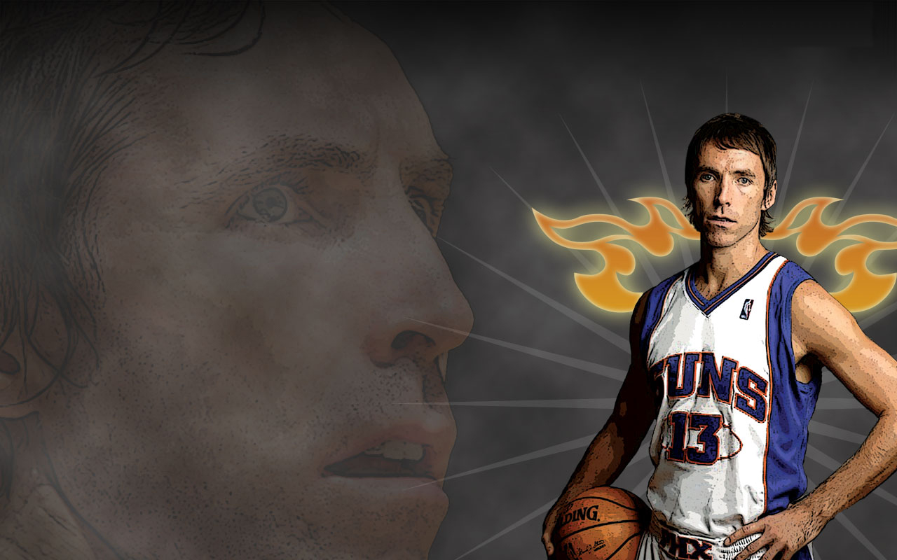 Steve Nash Phoenix Suns - HD Wallpaper 