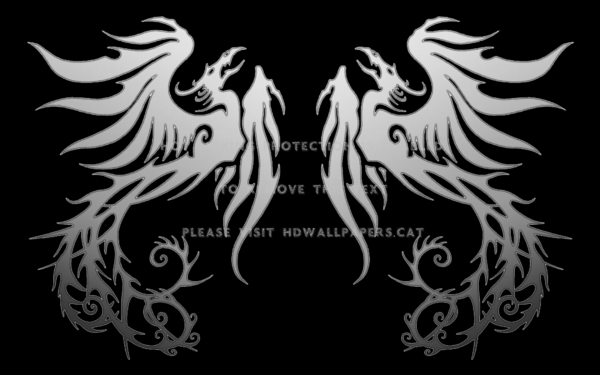 Silver Phoenix Tattoo Rising Tribal Bird - Phoenix Silver - HD Wallpaper 