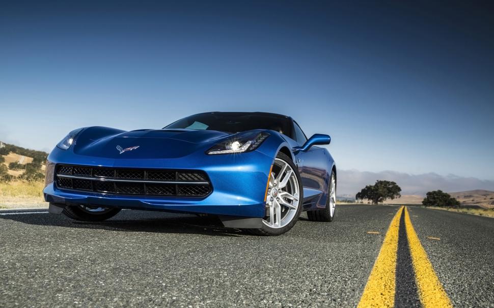2014 Chevrolet Corvette Stingray Bluerelated Car Wallpapers - Green 2019 Corvette Stingray - HD Wallpaper 