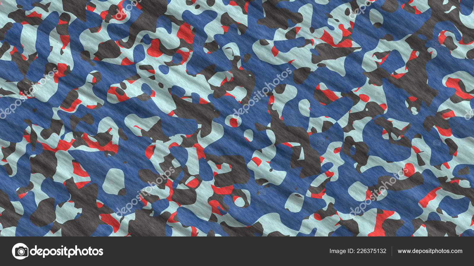Red Blue Grey Camouflage - HD Wallpaper 