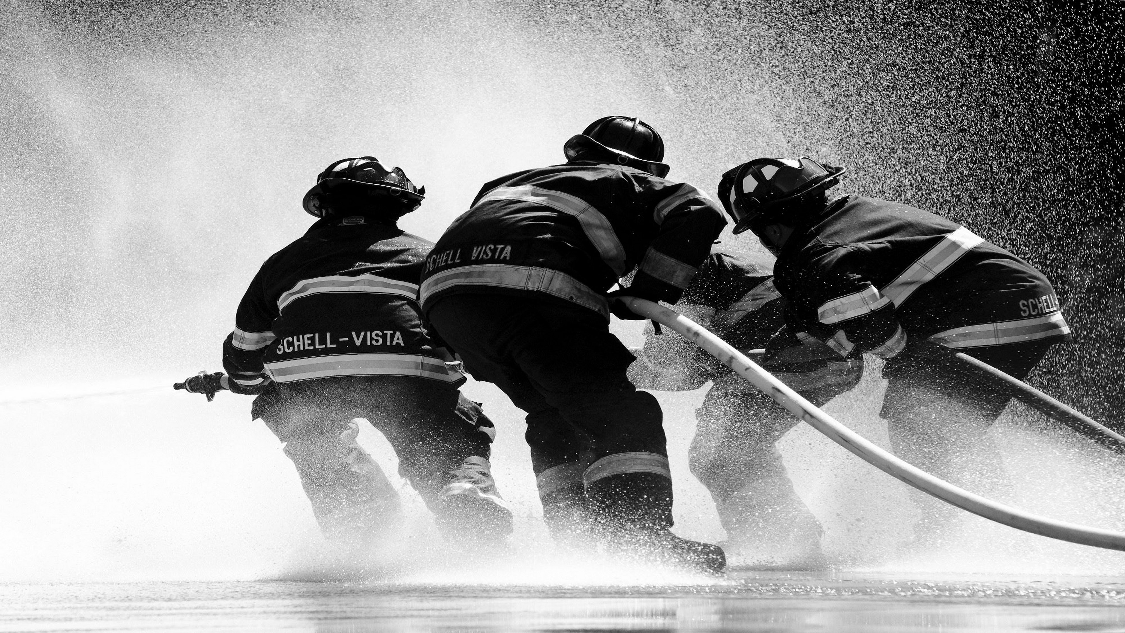 9 11 Firefighters Black And White - HD Wallpaper 