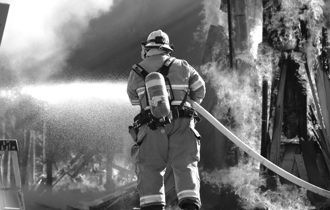 Photo Wallpaper Fire, Fire Protection, Firefighter - Fire Breakout