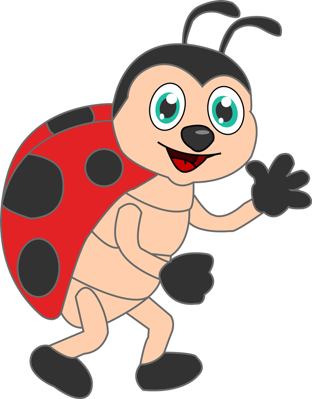 Cartoon Ladybug Cliparts Download Clip Art Clip Art - Lady Bug Beetle Clipart - HD Wallpaper 