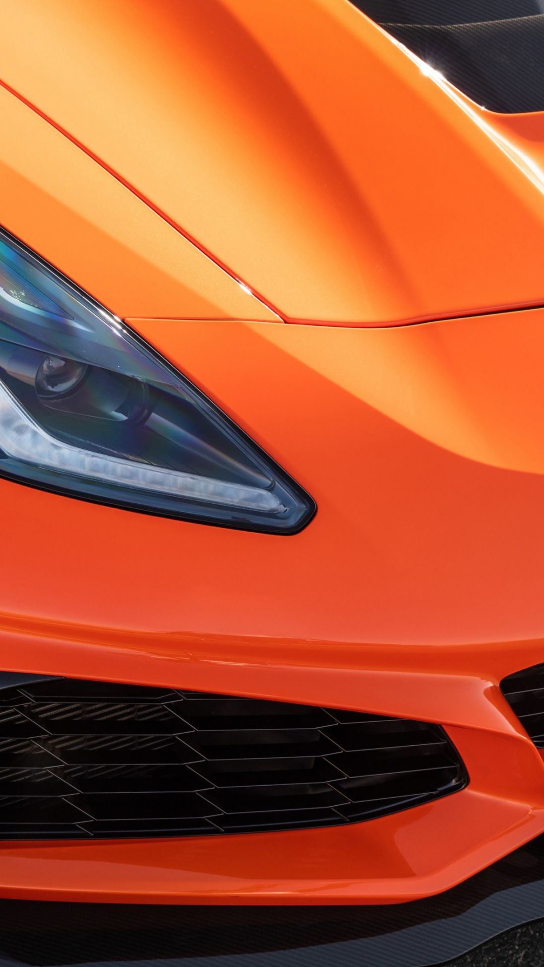 Corvette Hd Orange - HD Wallpaper 