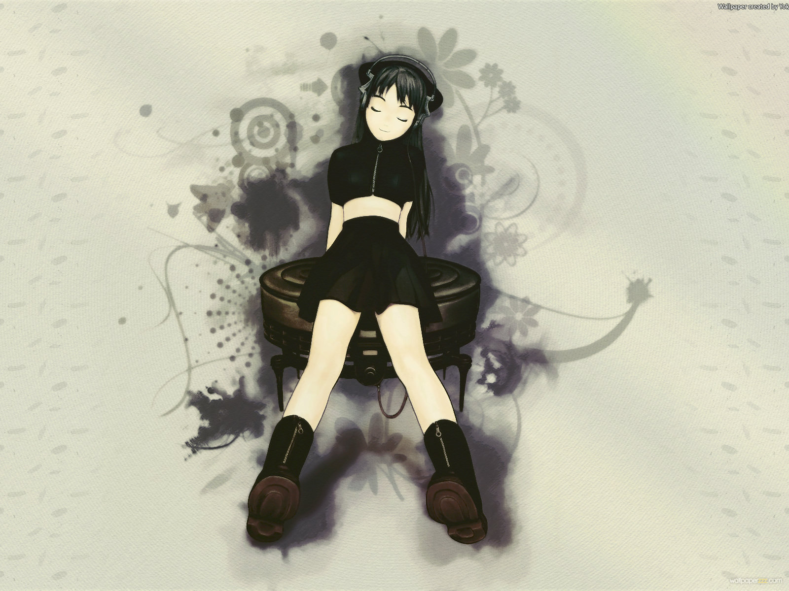 Music Headphones Girl Hd Dance And Music Wallpapers - Naruto - HD Wallpaper 