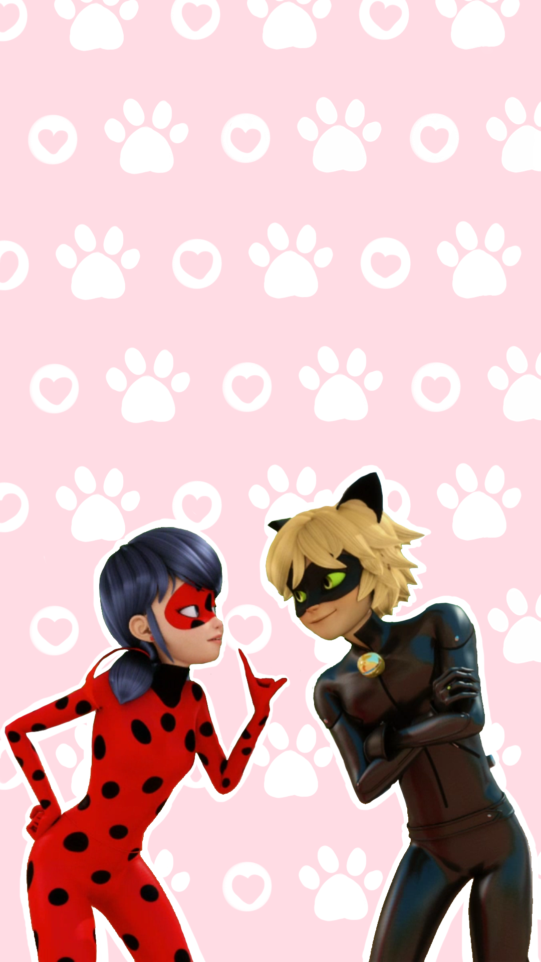 Cute Ladybug And Cat Noir - HD Wallpaper 