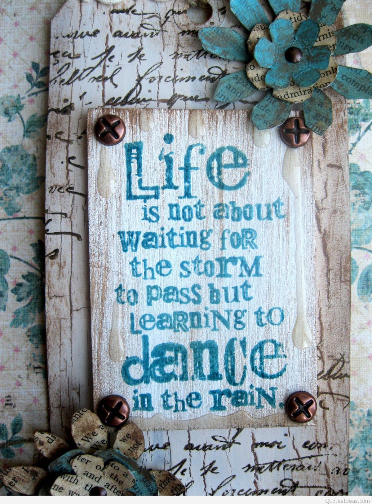 Life Rainy Dance Quote Card - Quotes About Rainy Days And Mondays - HD Wallpaper 