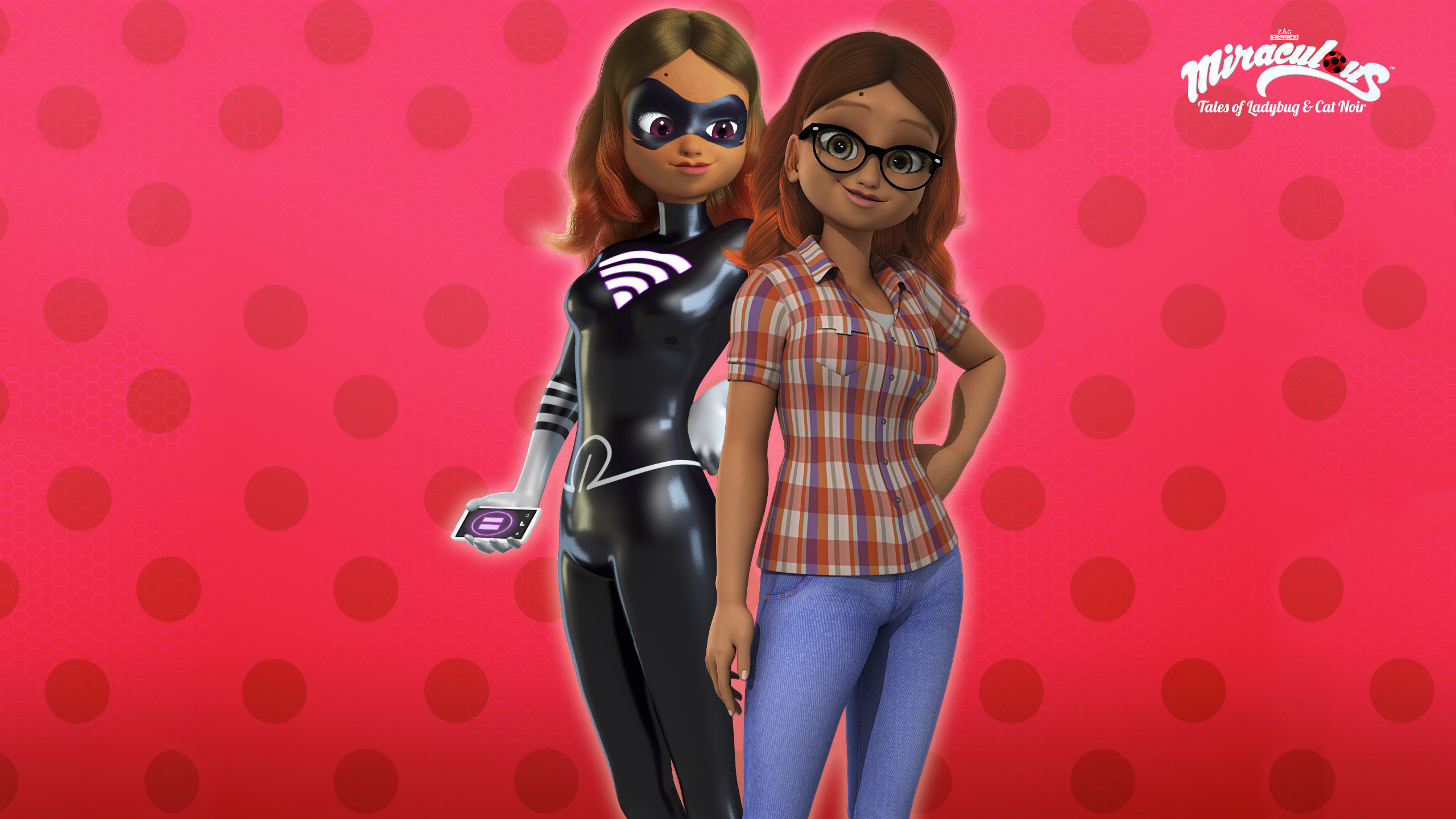 Miraculous Ladybug Hd Wallpaper Lady Wifi And Alya - Miraculous Alya And Lady Wifi - HD Wallpaper 