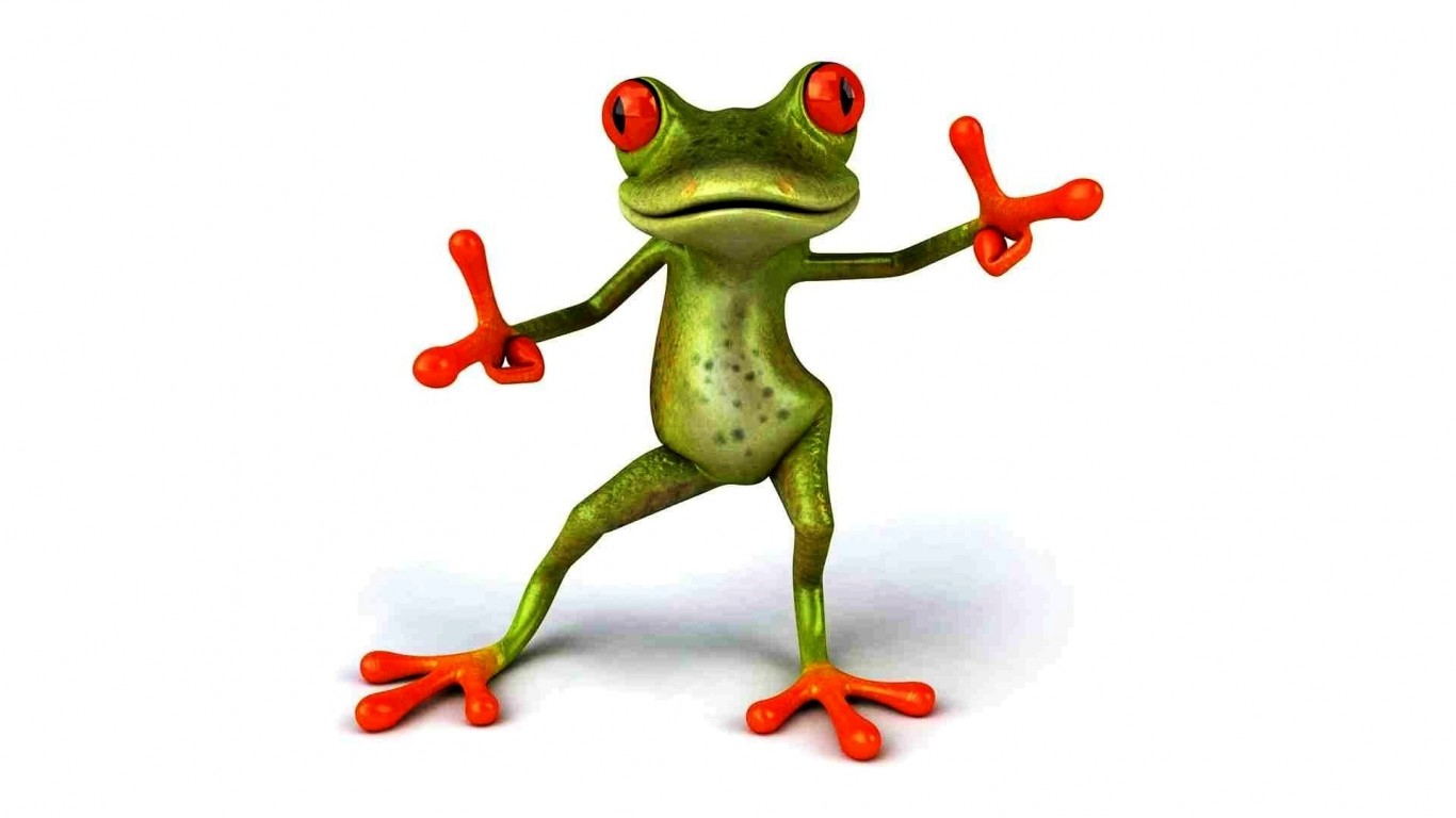 Frogs 3d - HD Wallpaper 