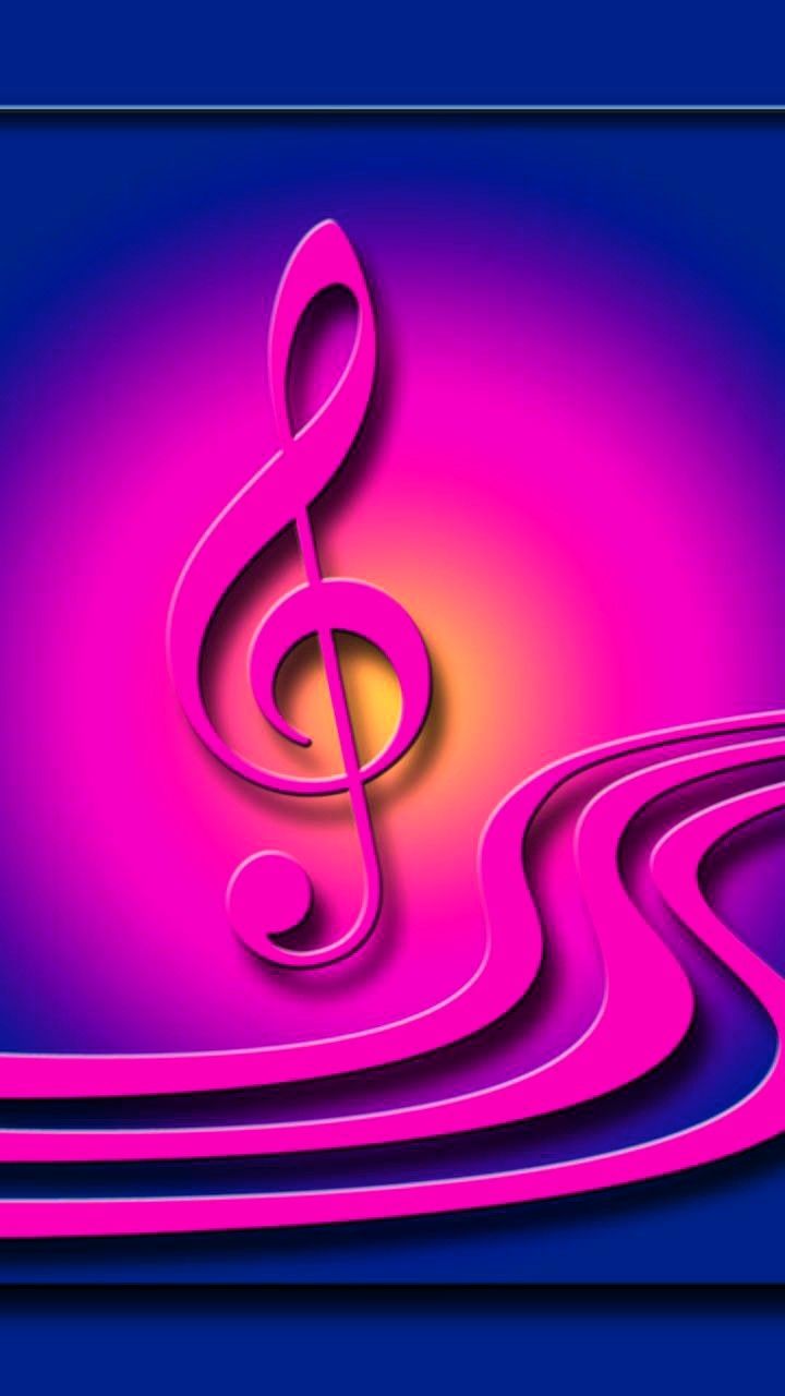 Fondo De Pantalla De Notas Musicales Roja - HD Wallpaper 