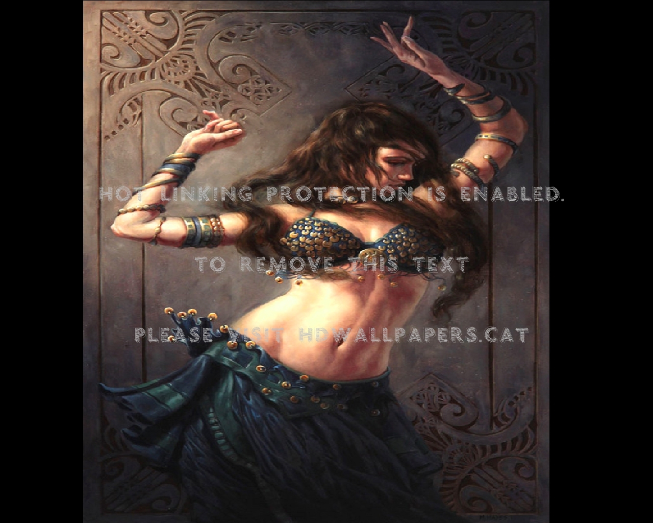 Belly Dancer Fantasy Woman Abstract - Belly Dance Fantasy Art - HD Wallpaper 