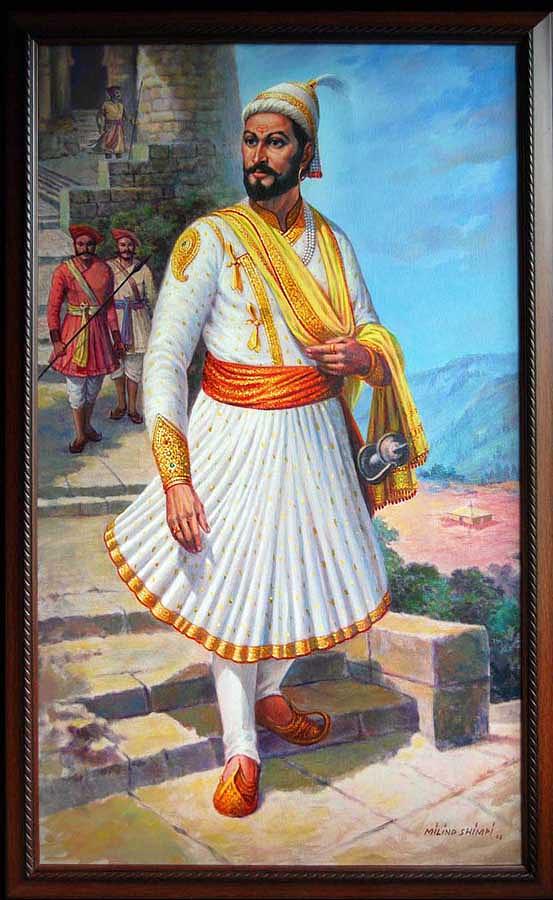 Shivaji Maharaj Painting Hd - 553x900 Wallpaper 