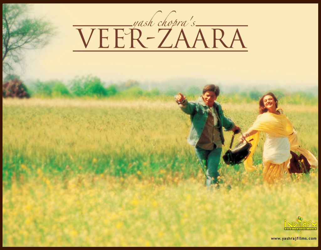 Shahrukh Khan,preity Zinta - Veer Zaara Header - HD Wallpaper 