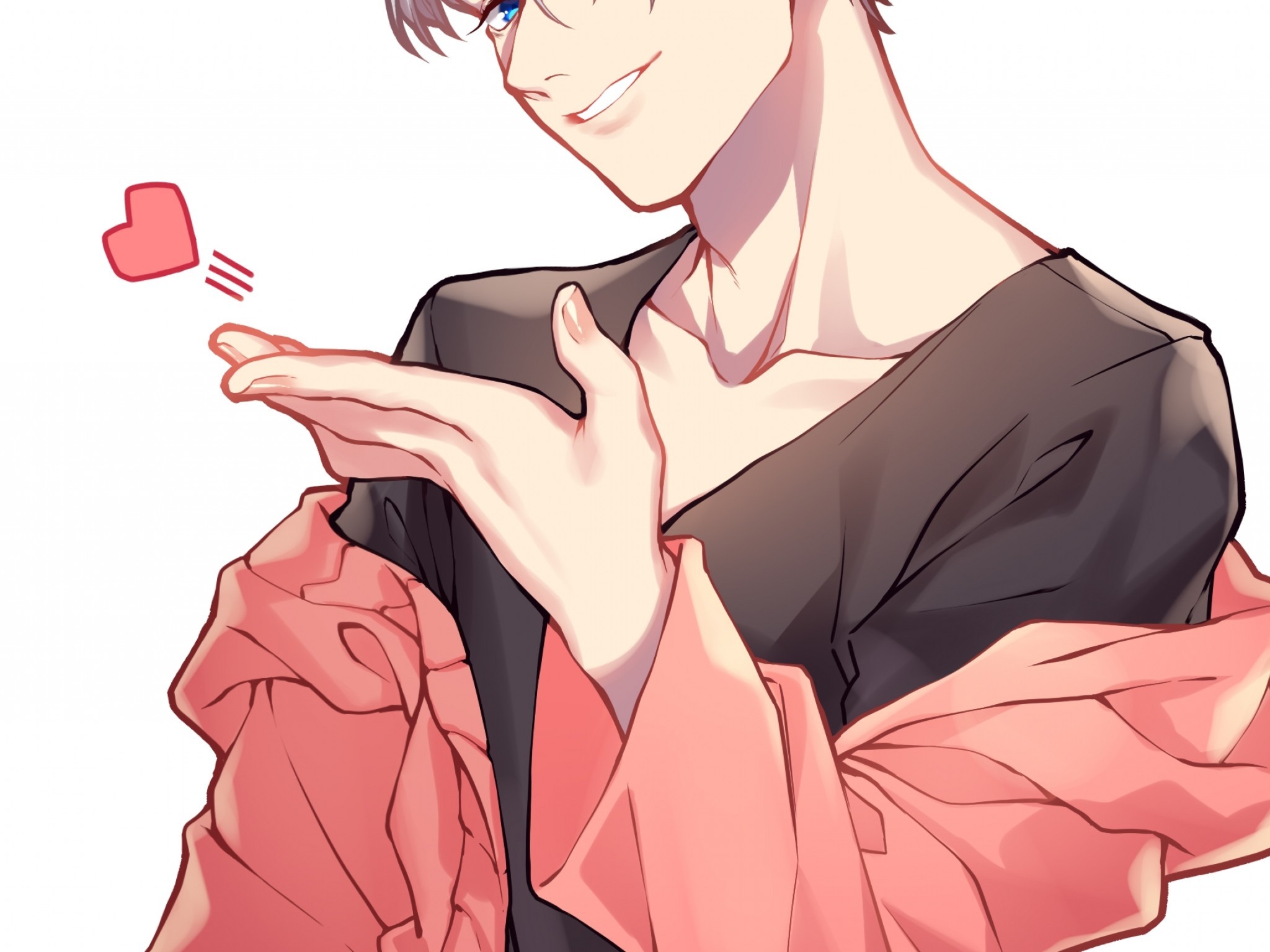 Victor Nikiforov, Yuri On Ice, Artwork, Shoujo, Anime - Yuri On Ice Victor - HD Wallpaper 