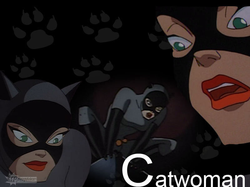 Catwoman - Catwoman On Animated - HD Wallpaper 