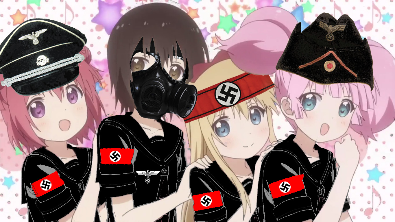 Pink Human Hair Color Cartoon Black Hair Mangaka Anime - Cartoon - HD Wallpaper 