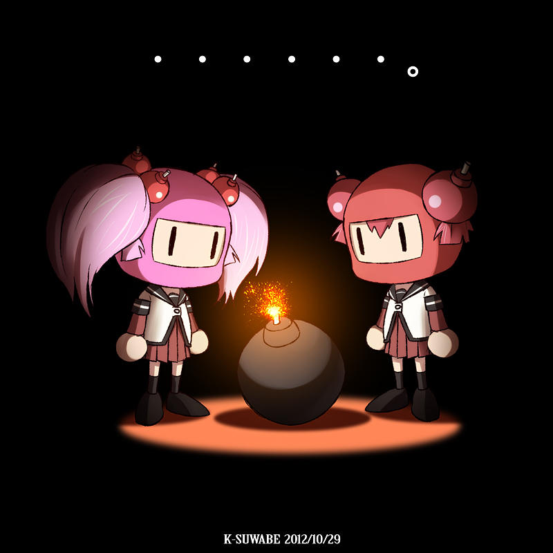 K-suwabe 2012/10/29 Pink Mammal Cartoon Vertebrate - Yuru Yuri Crossover - HD Wallpaper 