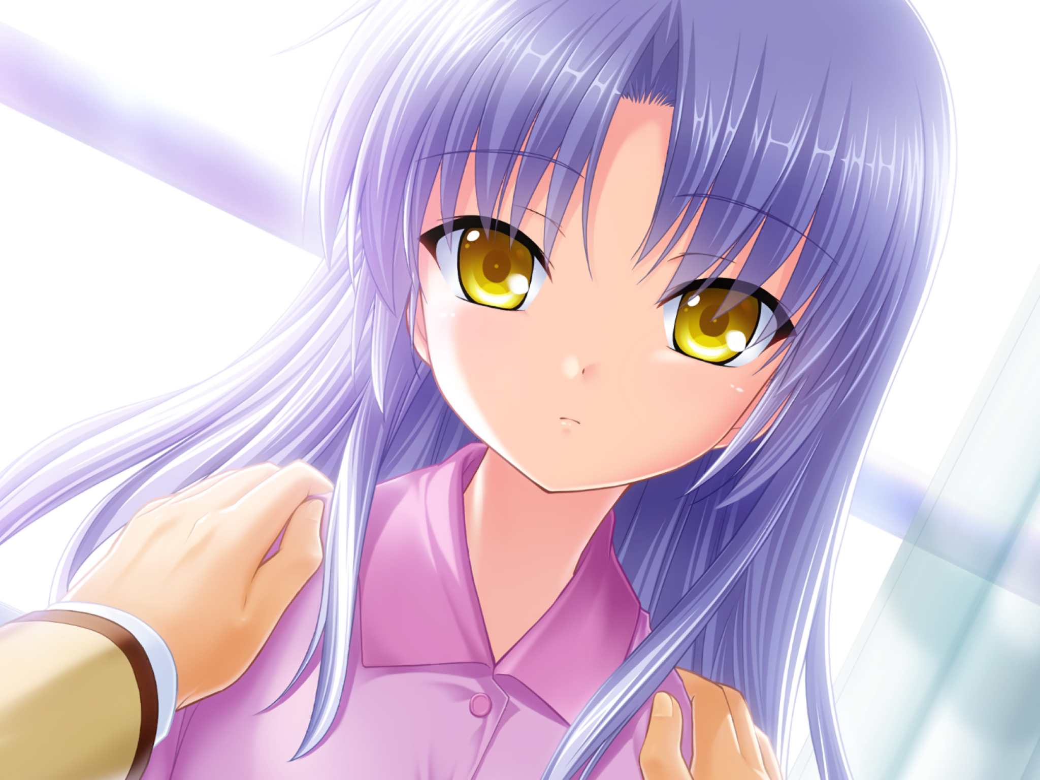 Angel Beats, Kanade Tachibana, Face Portrait - HD Wallpaper 