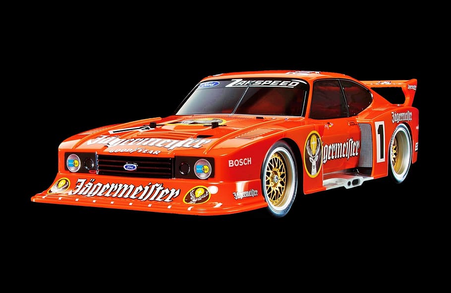 Orange Jagermeister Ford Coupe Photo, Model Car, Capri, - HD Wallpaper 