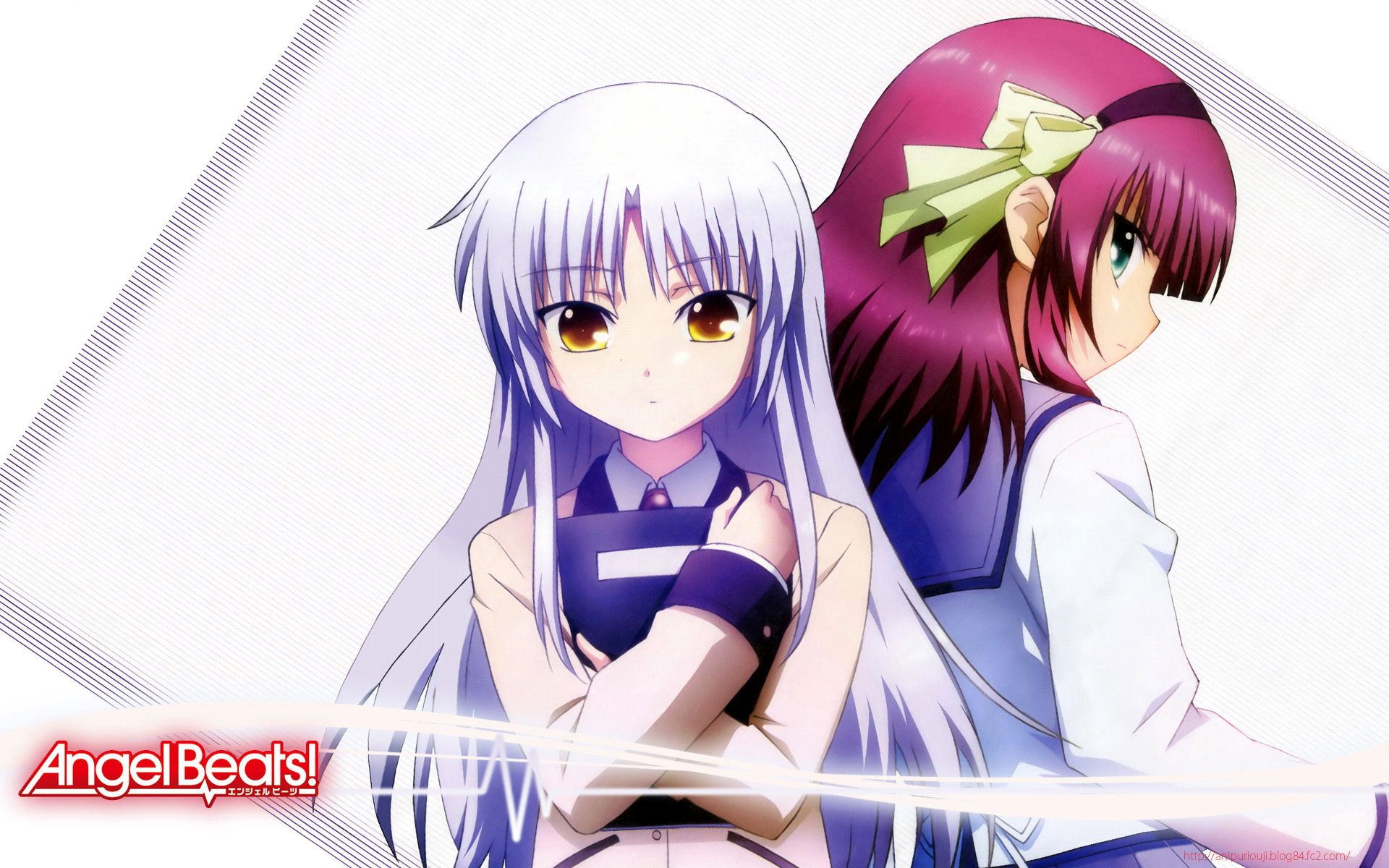 Angel Beats Kanade And Yuri - HD Wallpaper 