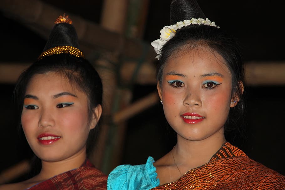 Laos, Faces, Girl, Beauty, Costume, Beautiful, Asia, - HD Wallpaper 