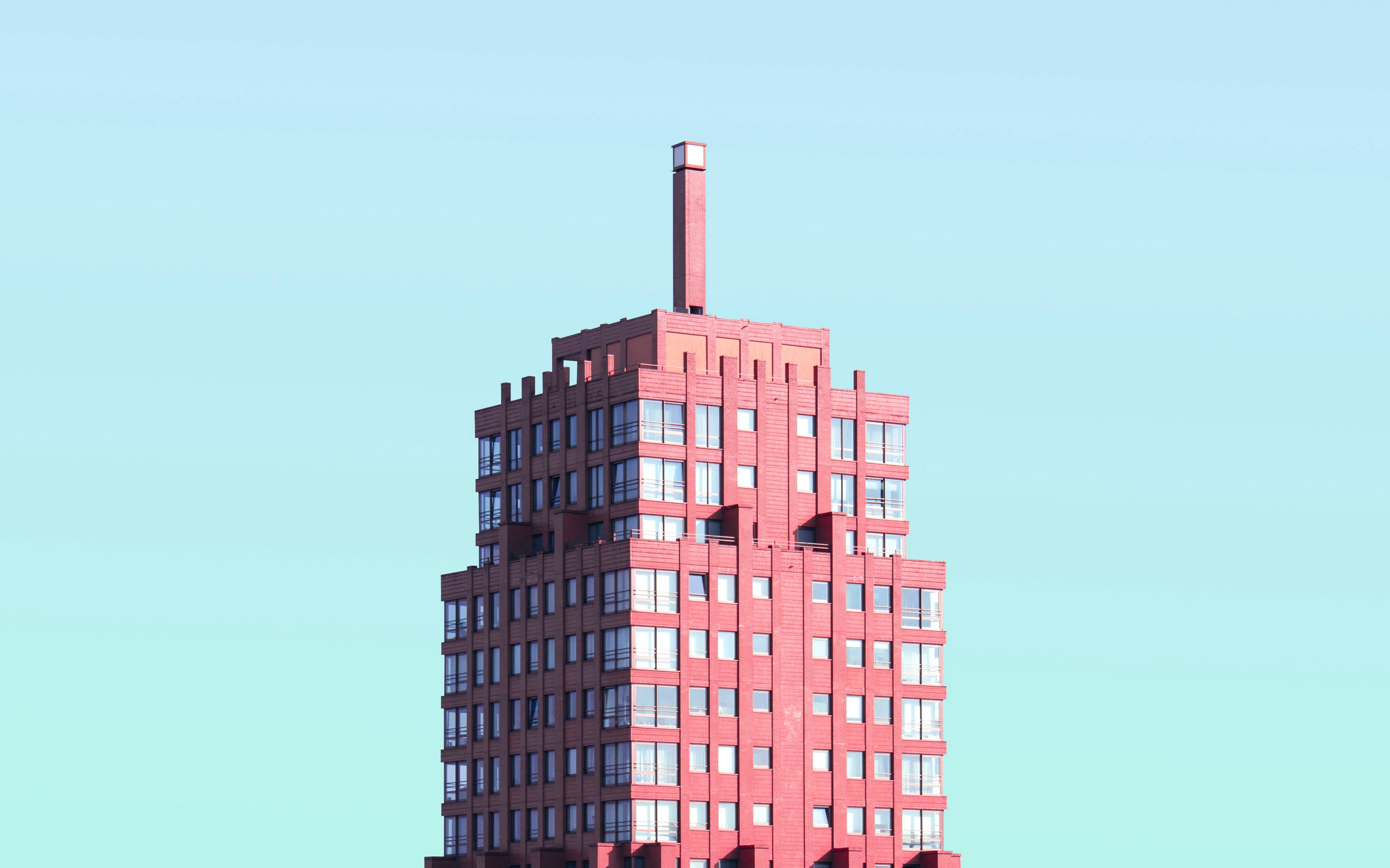 Wallpaper Building, Architecture, Minimalism, Rotterdam, - Middle Finger - HD Wallpaper 