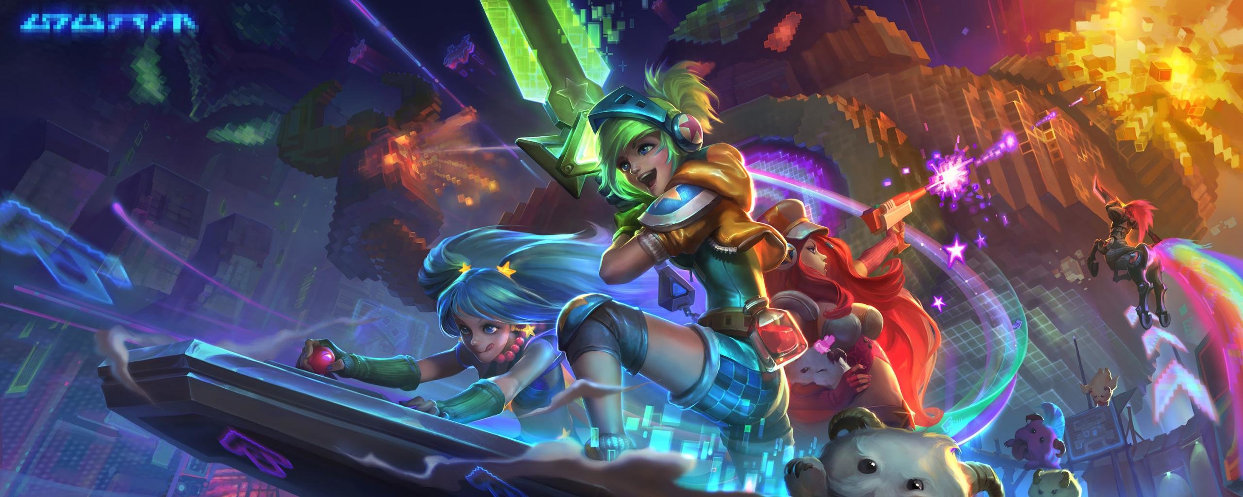 Free Download League Of Legends Background Id - League Of Legends Arcade Skins - HD Wallpaper 