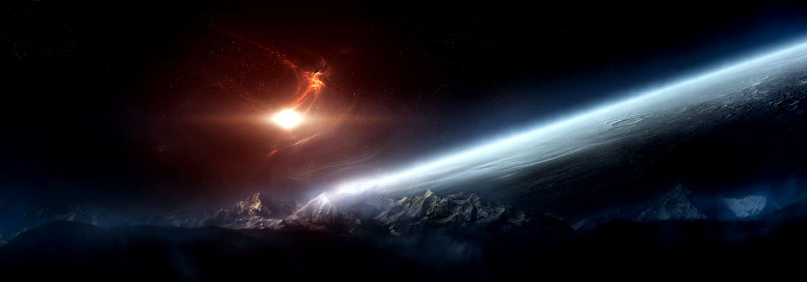 4k Dual Monitor Wallpaper Wallpapersafari - Space Wallpaper For 2 Monitors - HD Wallpaper 