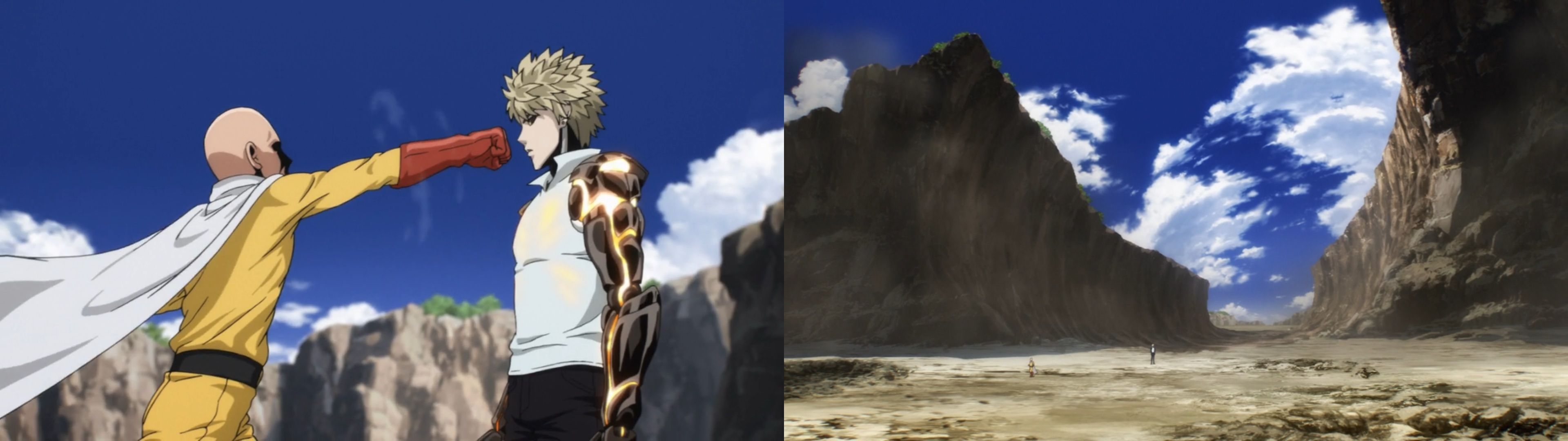 Dual Screen Wallpaper One Punch Man 3840x1080 Wallpaper