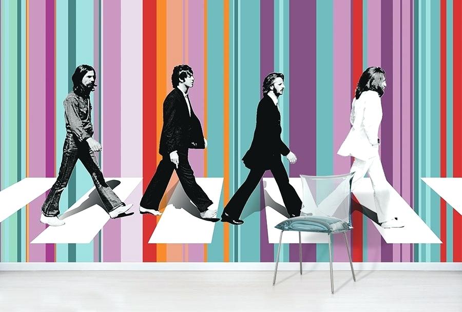 Wallpaper The Music Wall Murals Wallpapered Beatles - Beatles Abbey Road - HD Wallpaper 