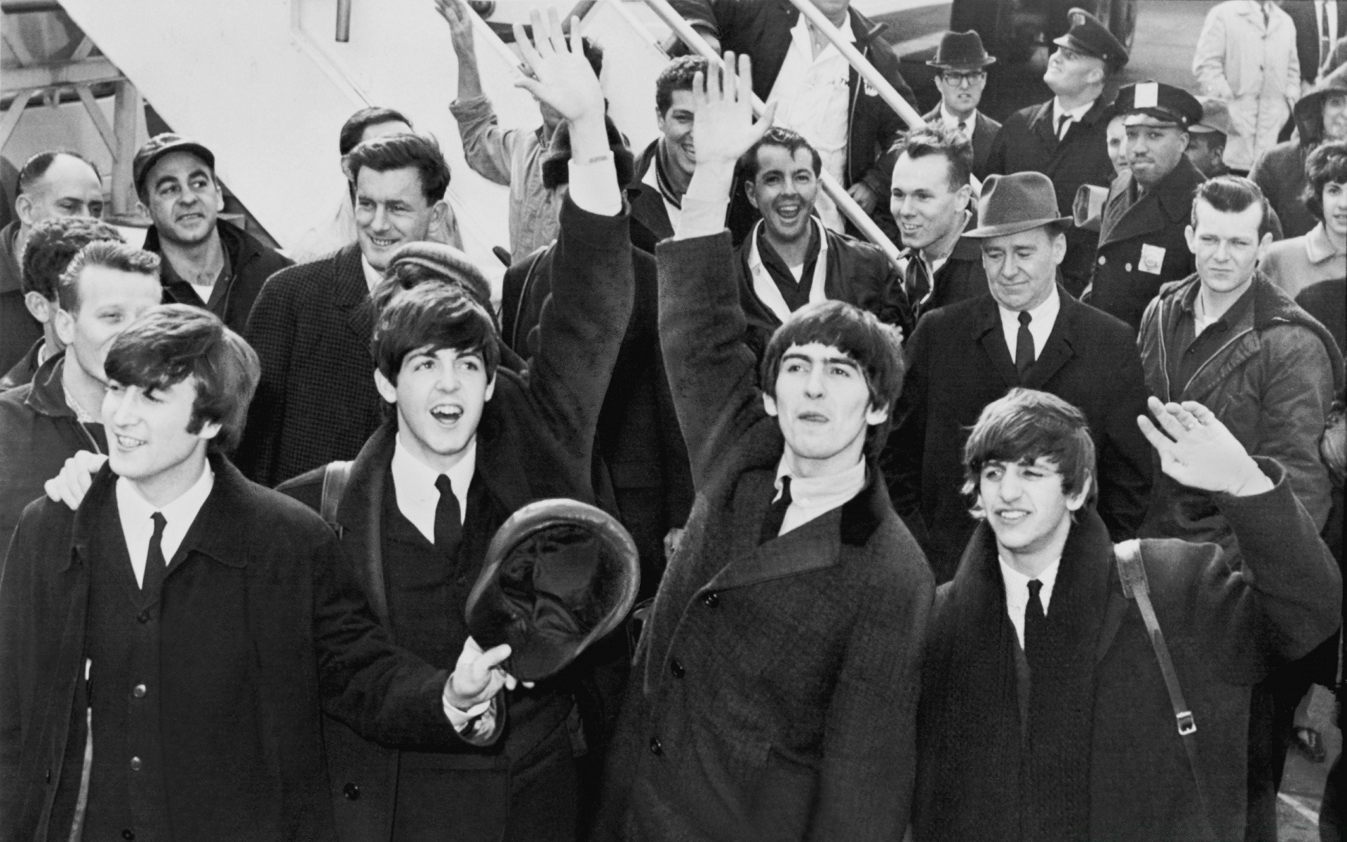 Vintage Group Many Leader Adult Administration Man - Ed Sullivan Show The Beatles - HD Wallpaper 