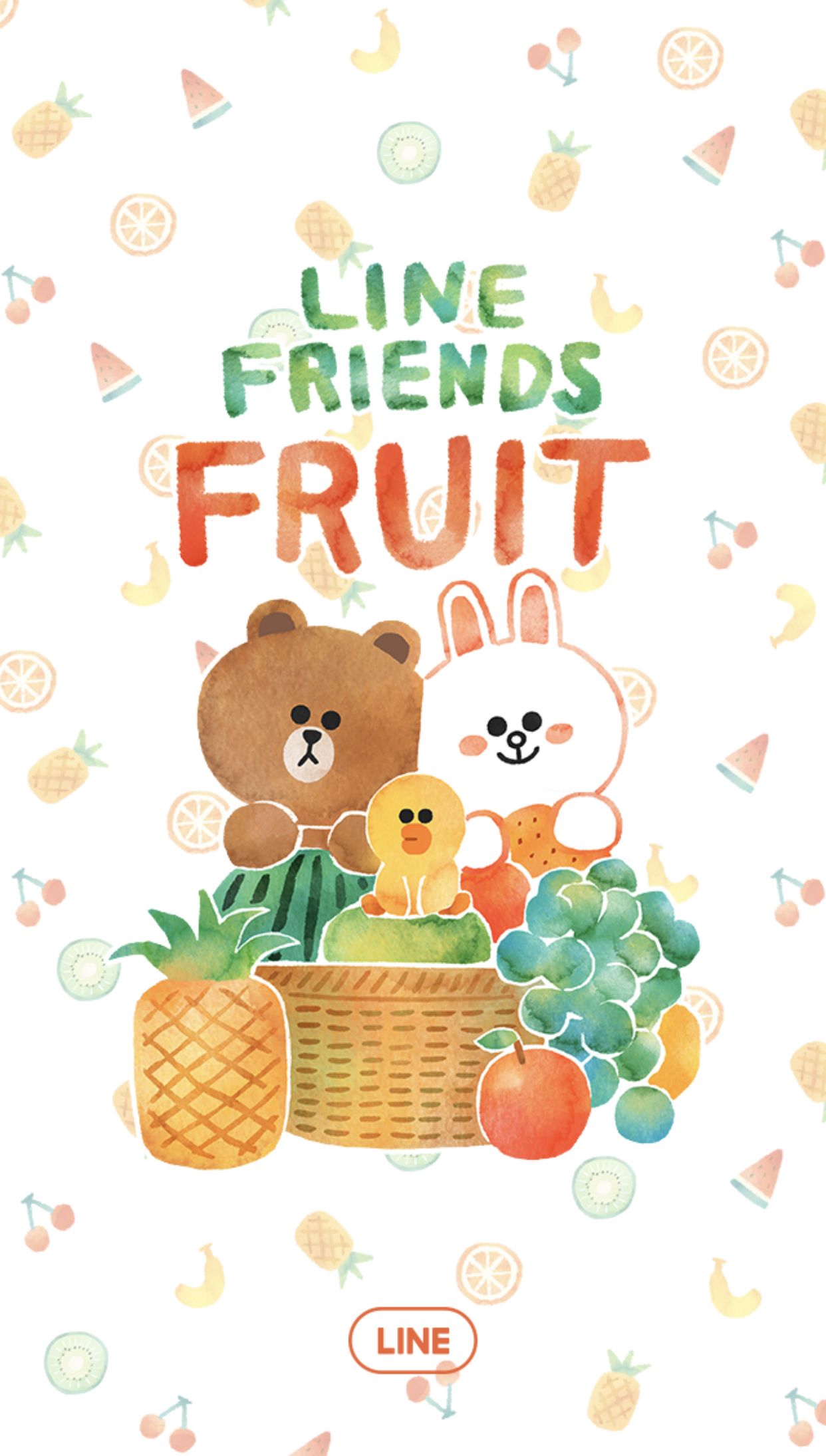 Line 水果 篇 - HD Wallpaper 