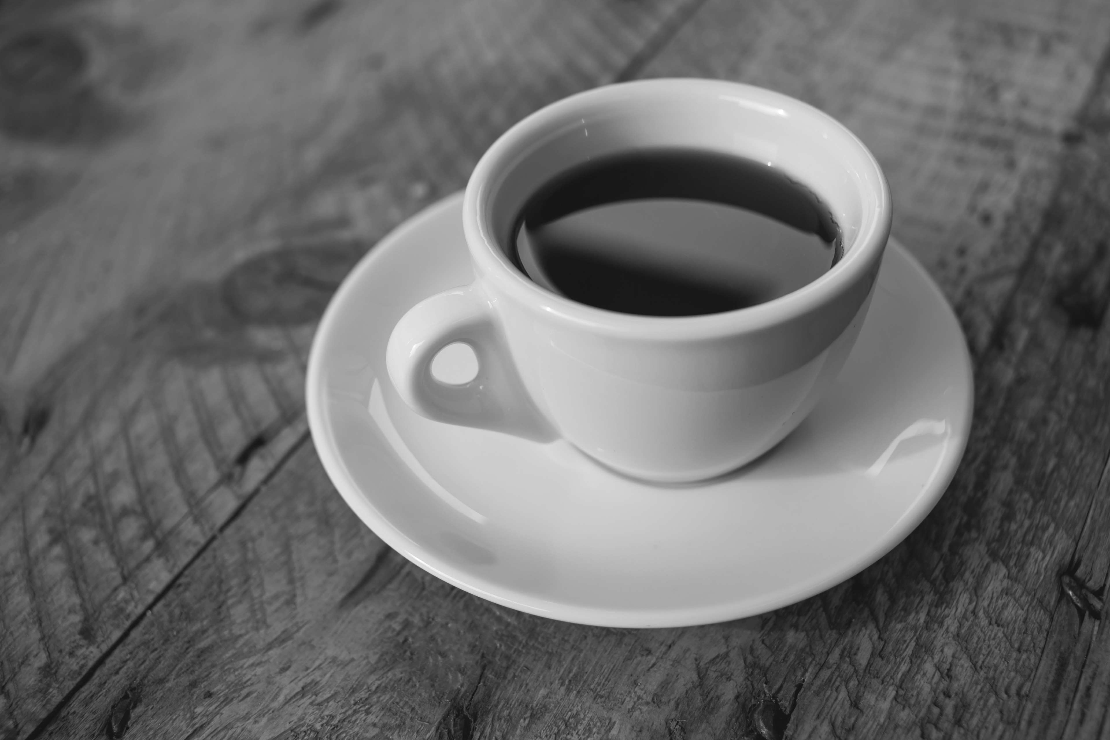 Coffee Black And White - HD Wallpaper 