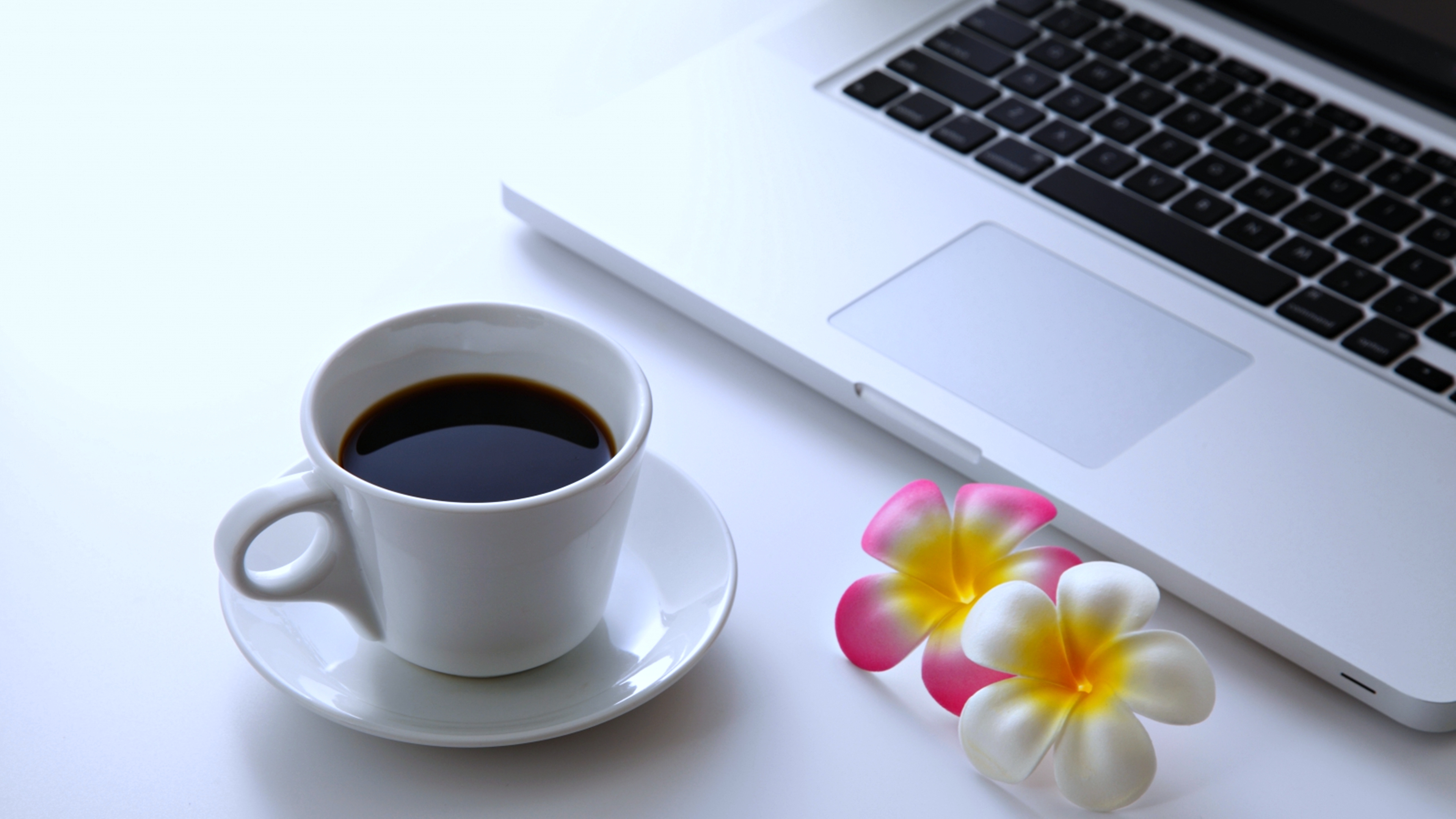 Coffee Laptop - HD Wallpaper 