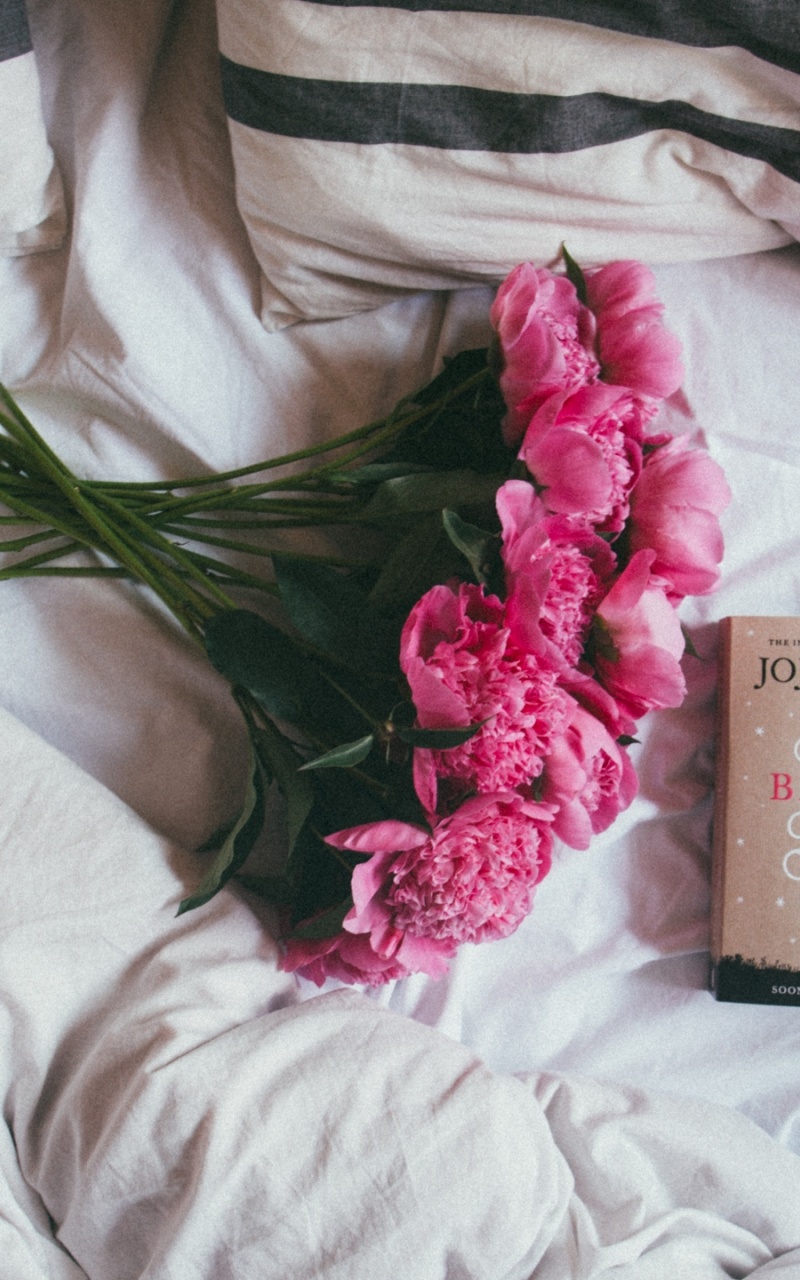 Coffee And Flowers In Bed - HD Wallpaper 