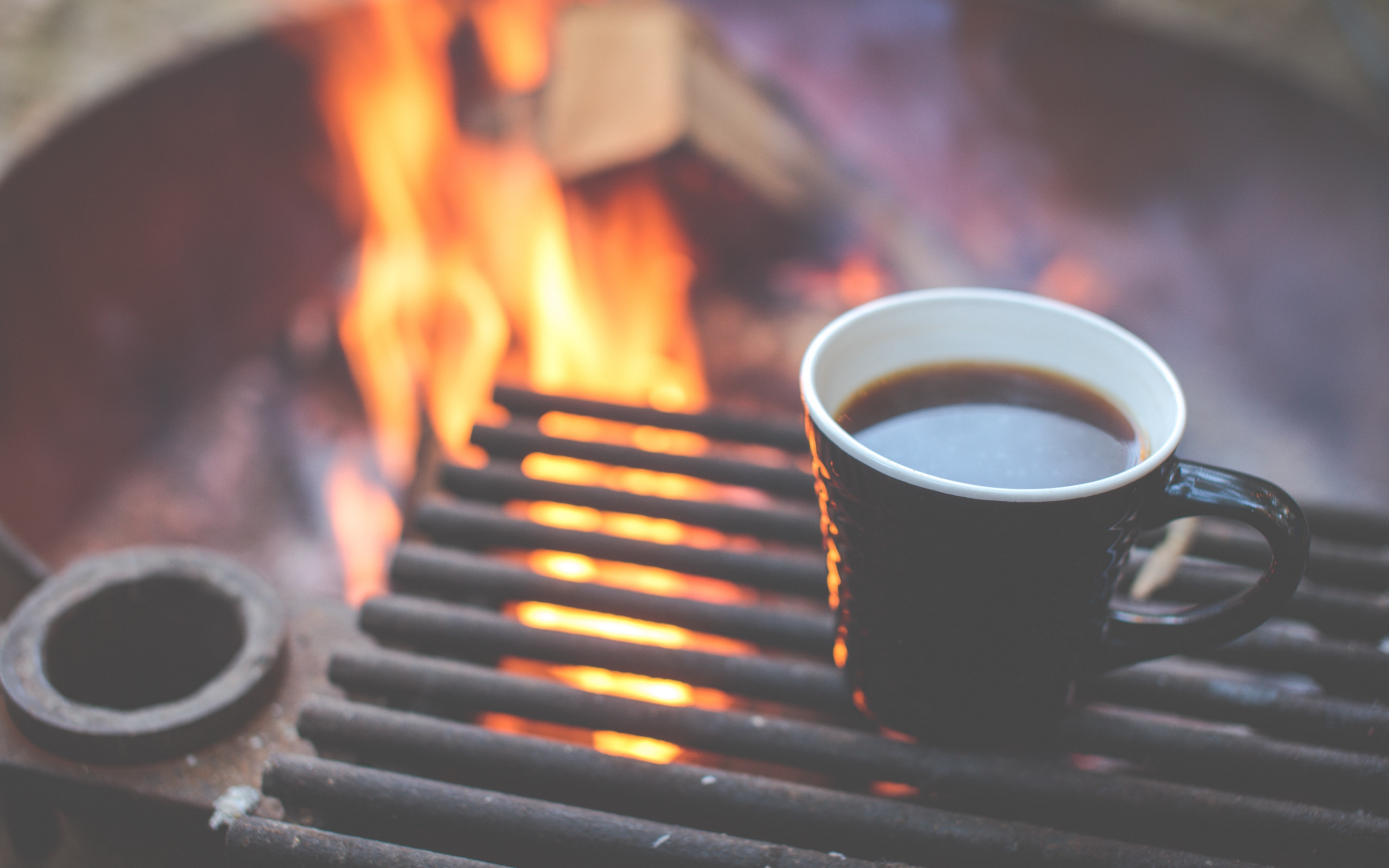 Wallpaper Coffee, Grill, Cup - Coffee Camping - HD Wallpaper 
