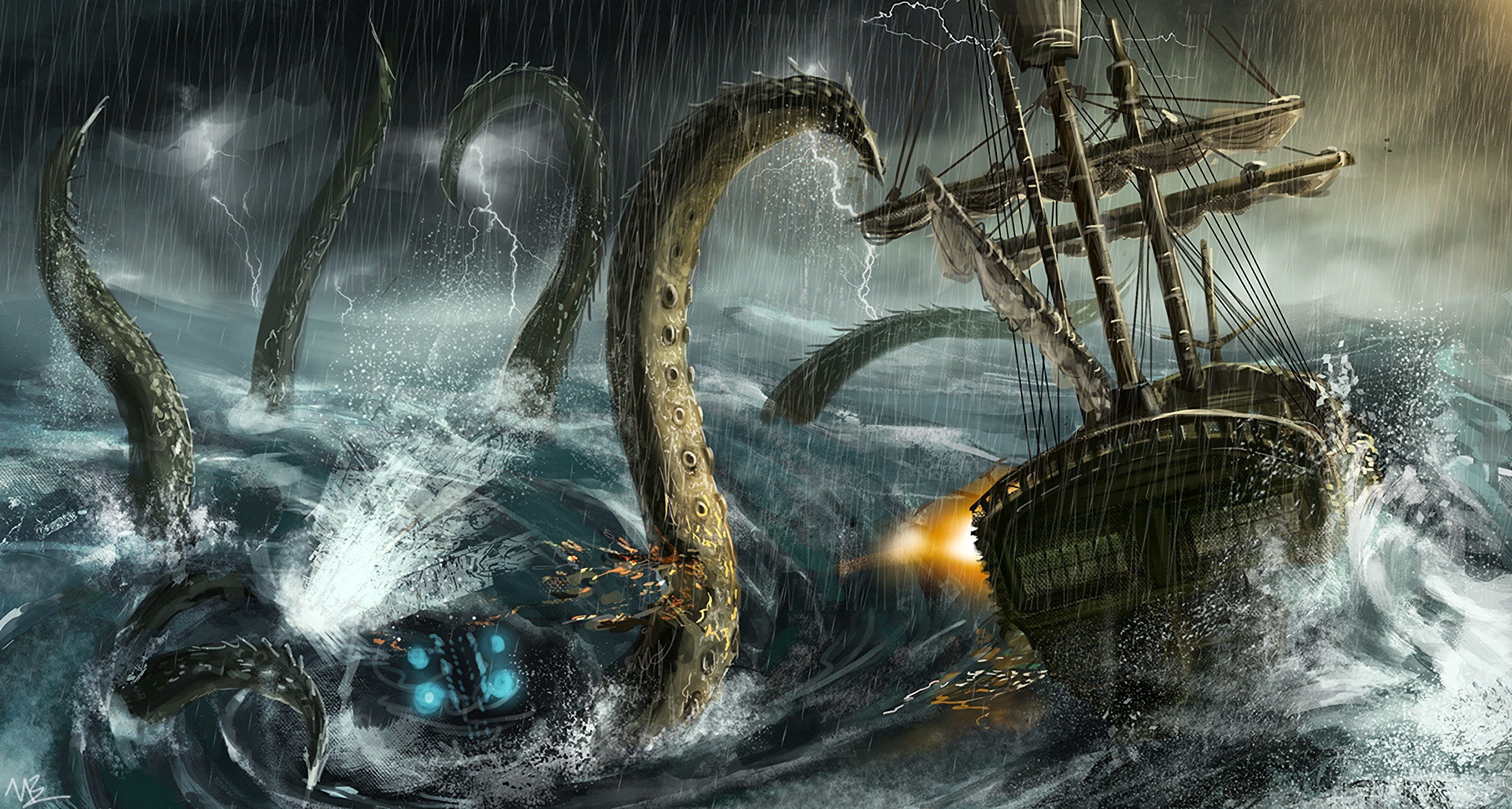 Ghost Ship Fantasy Art - HD Wallpaper 