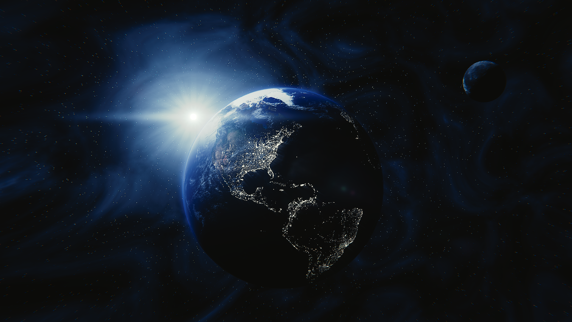 Earth At Night - HD Wallpaper 