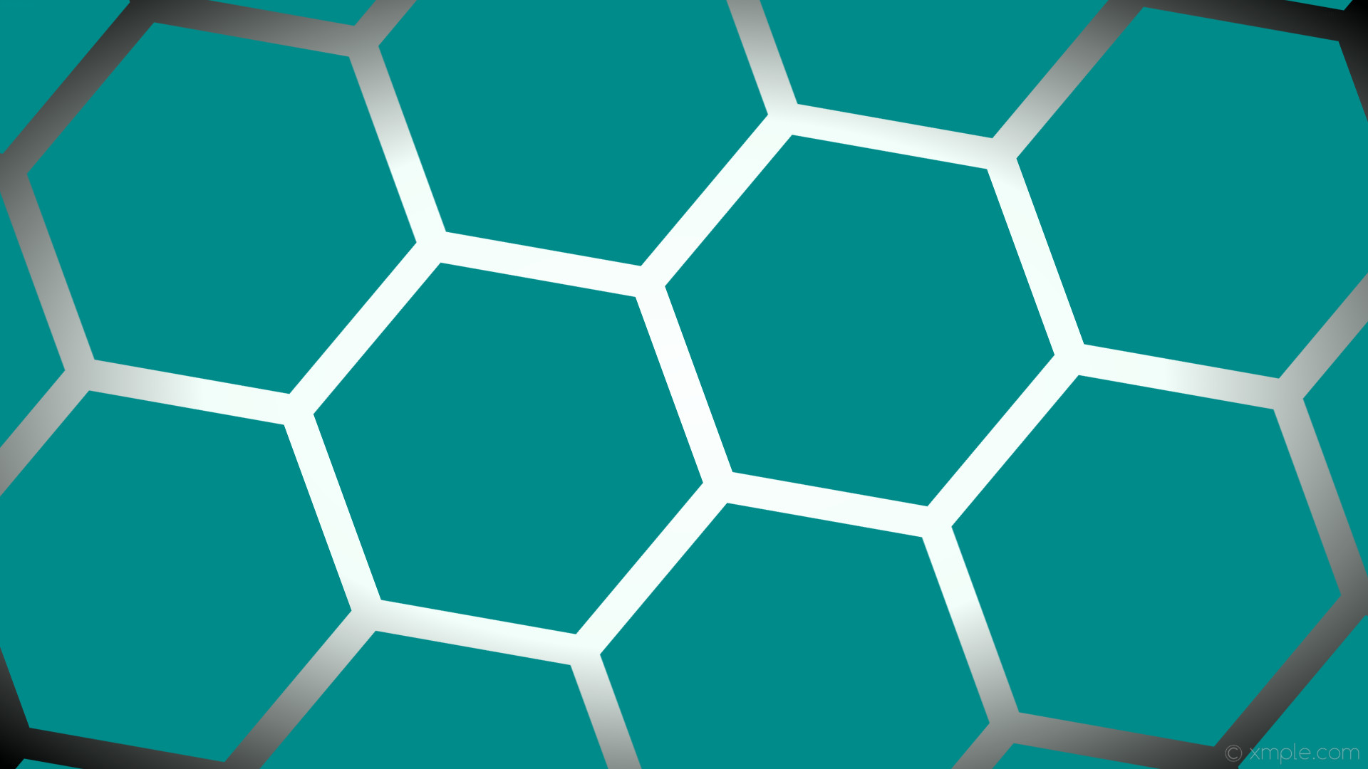 1920x1080, Wallpaper Glow Hexagon White Green Gradient - Dark Blue And Mint Green Background - HD Wallpaper 