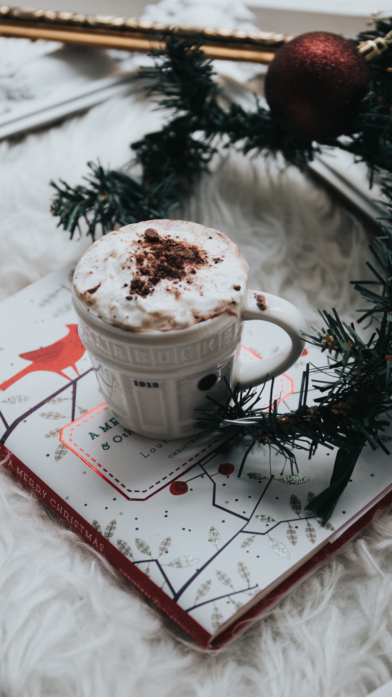 Wallpaper Coffee, Latte, Chocolate, Notebook, Christmas - Hot Chocolate Wallpaper Phone - HD Wallpaper 