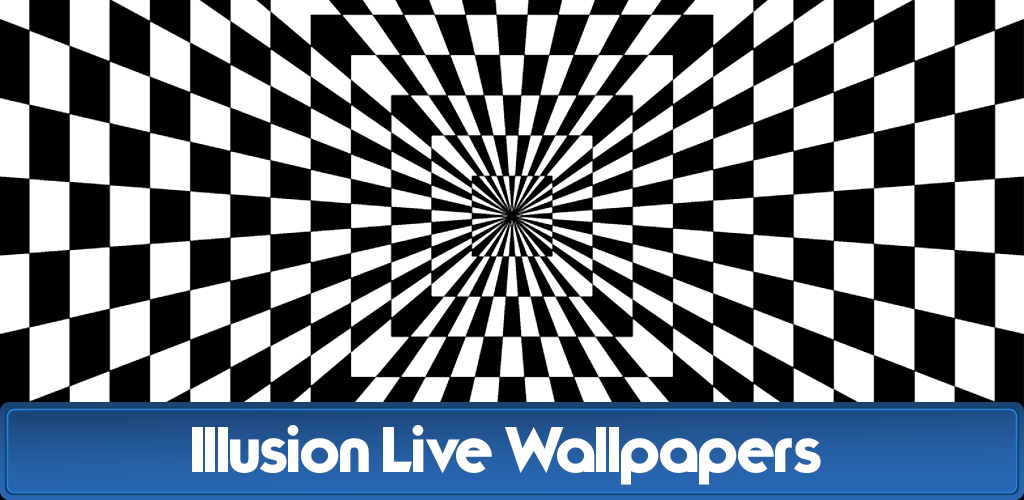 Blue And White Optical Illusion - HD Wallpaper 