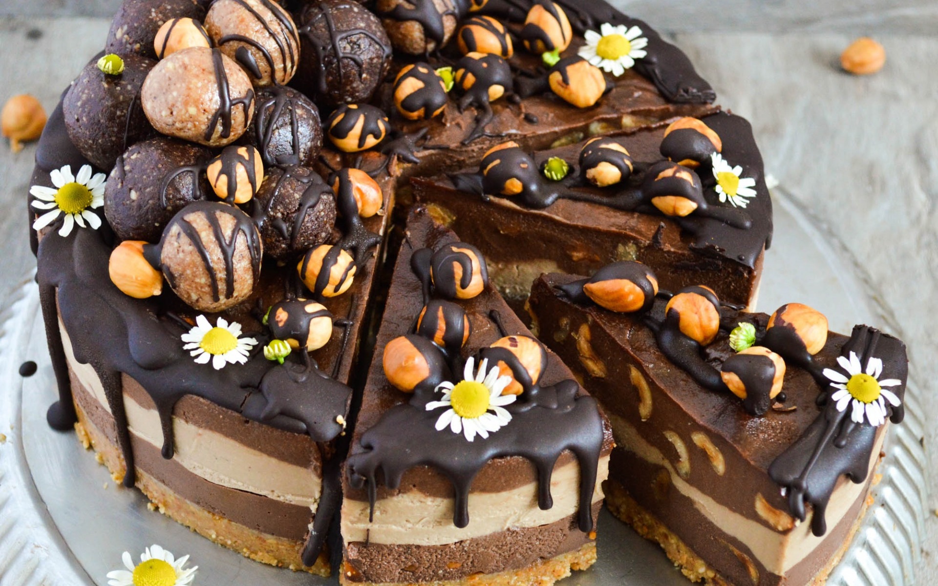 Chocolate Cake, Sweets, Pastries, Chocolate Cheesecake, - Картинки Конфеты И Торты - HD Wallpaper 