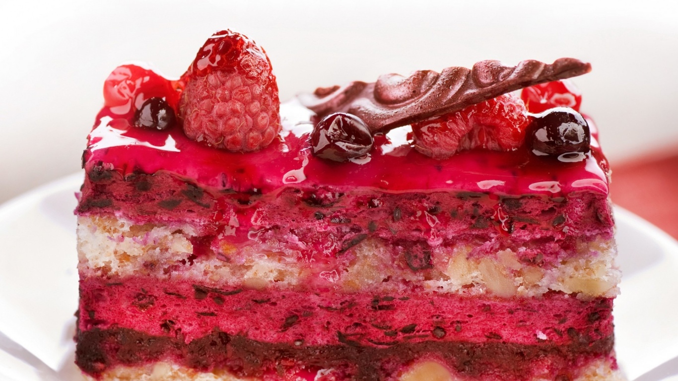 Delicious Berries Cake Desktop Pc And Mac Wallpaper - Cake Desktop - HD Wallpaper 
