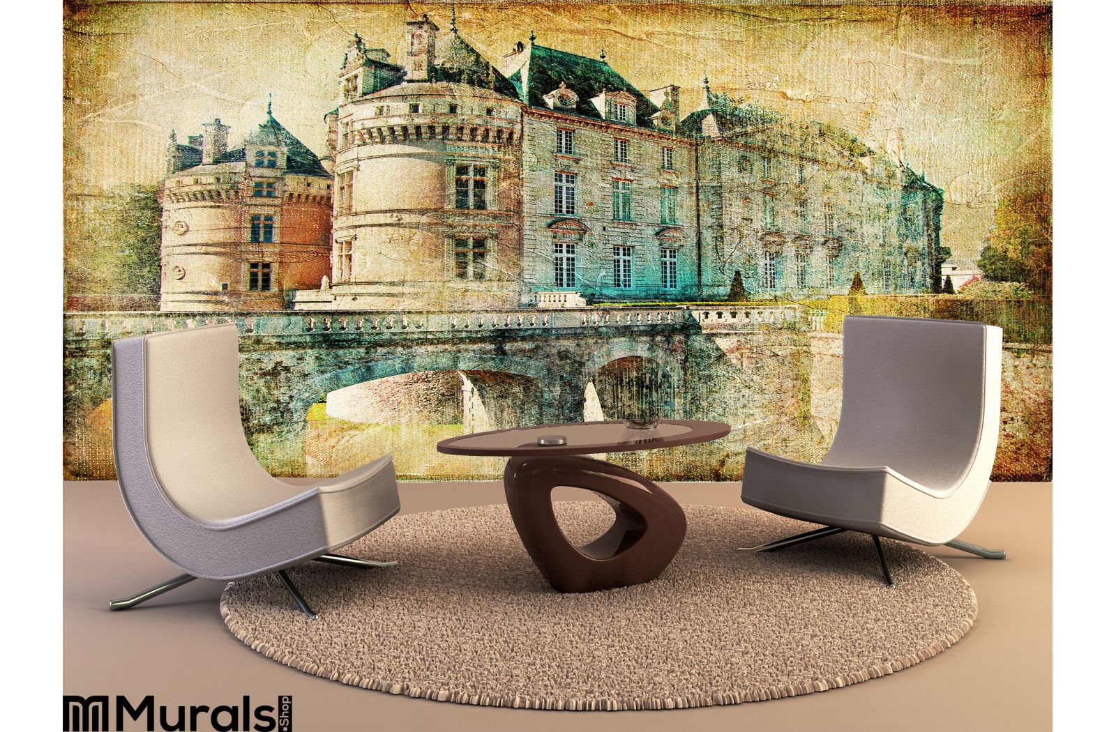 Le Lude Castle Wall Mural Wall Tapestry Tapestries - Tapestry - HD Wallpaper 
