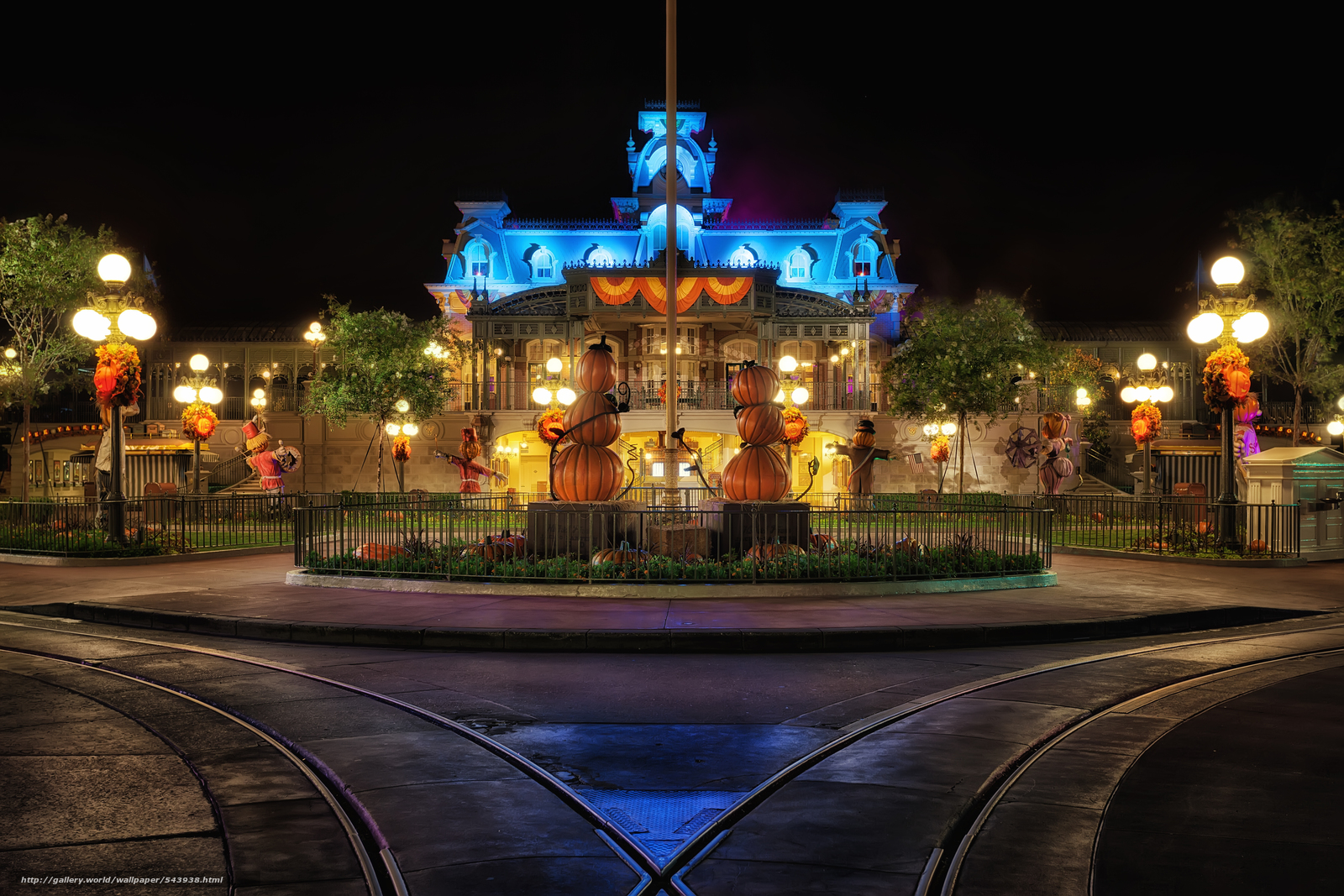 Download Wallpaper Halloween, The Magic Kingdom, Holiday - Disney World Halloween Desktop - HD Wallpaper 