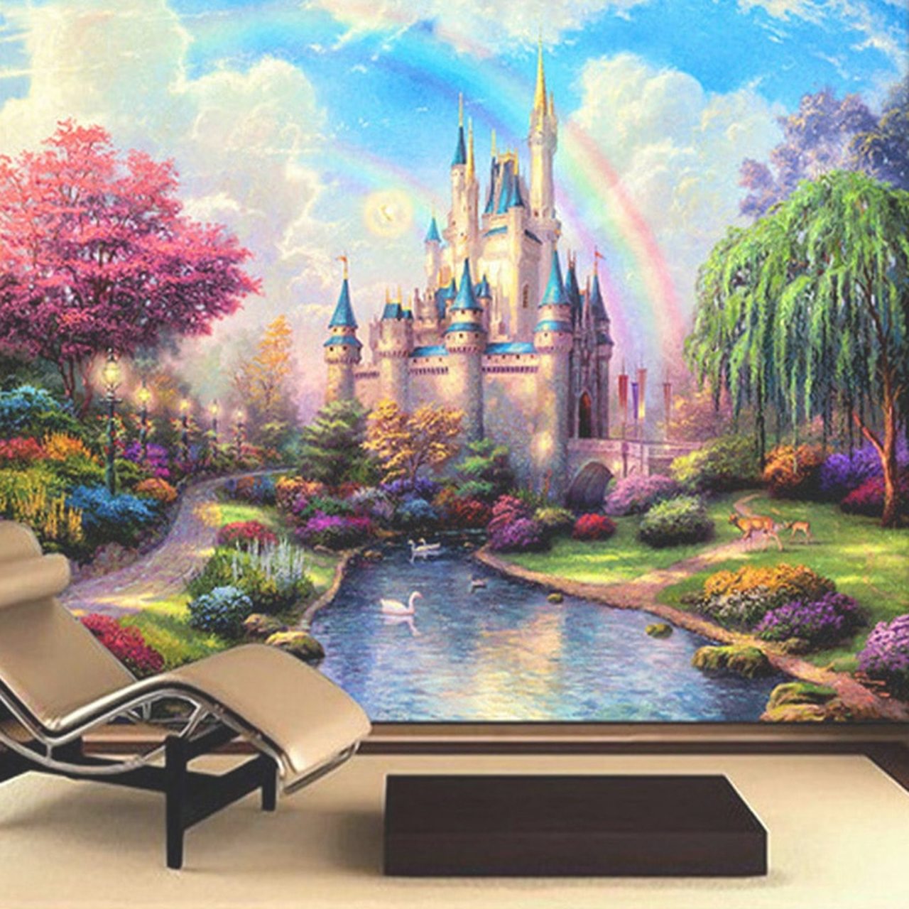 Girls Castle Wall Mural - HD Wallpaper 