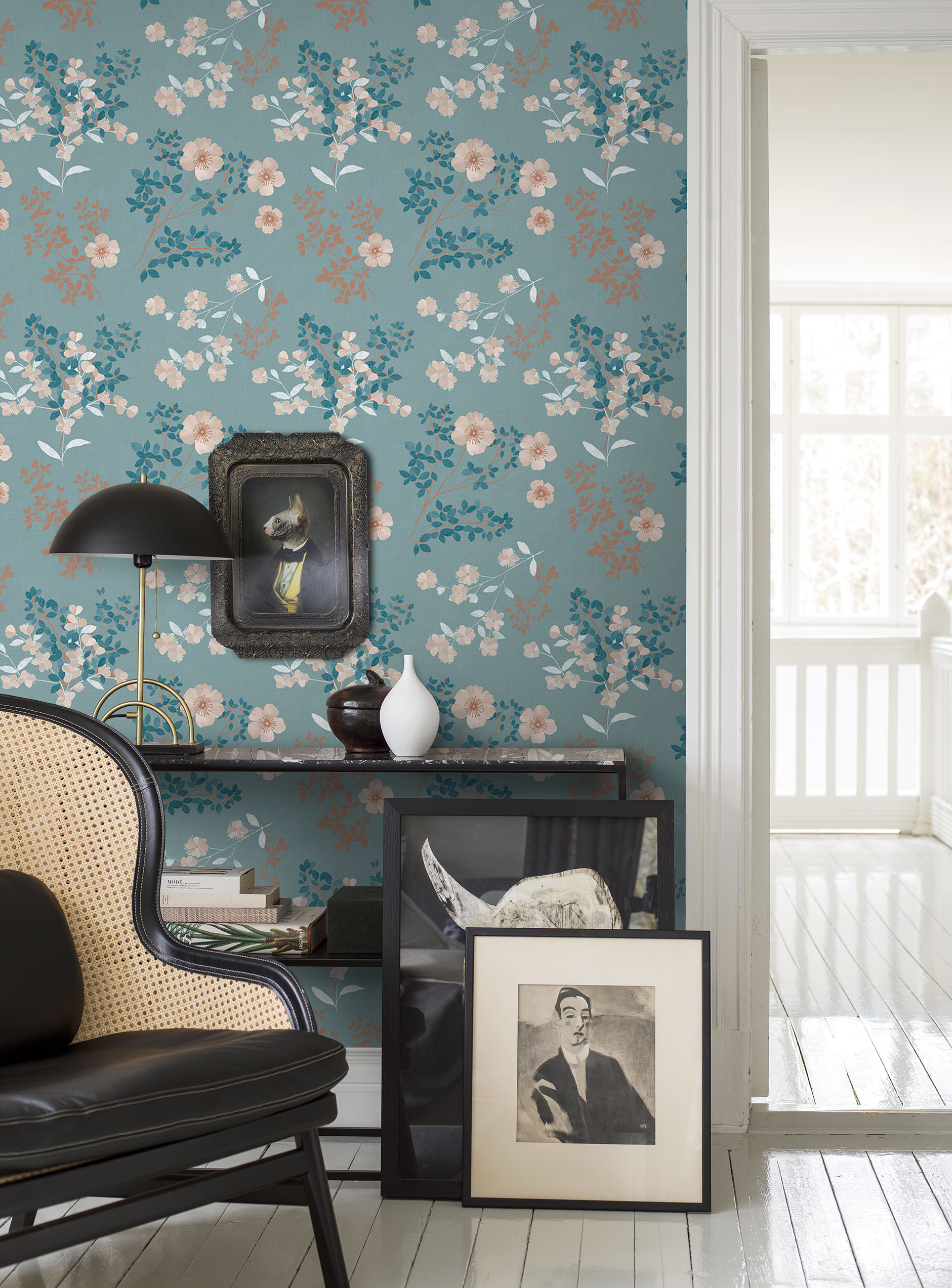 The Wallpaper Prairie Rose From Boråstapeter - Lilly Tree Boråstapeter - HD Wallpaper 