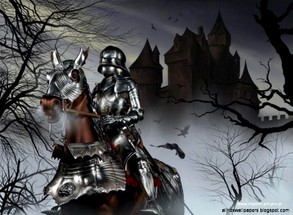 Wallpaper Downloads Knight Leaving From A Dark Castle - Martin Mckenna - HD Wallpaper 